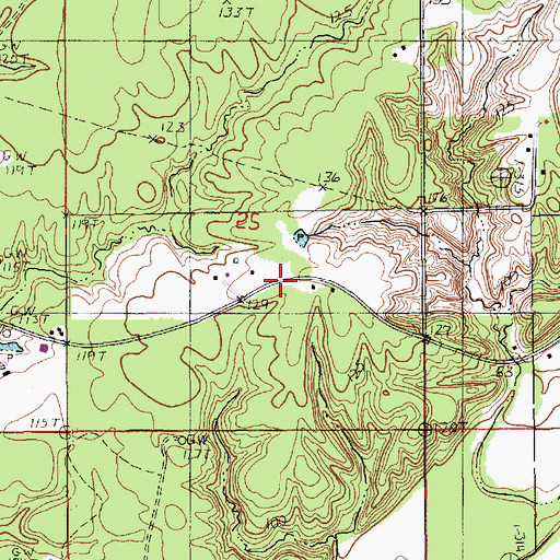 Topographic Map of William Chapel, LA