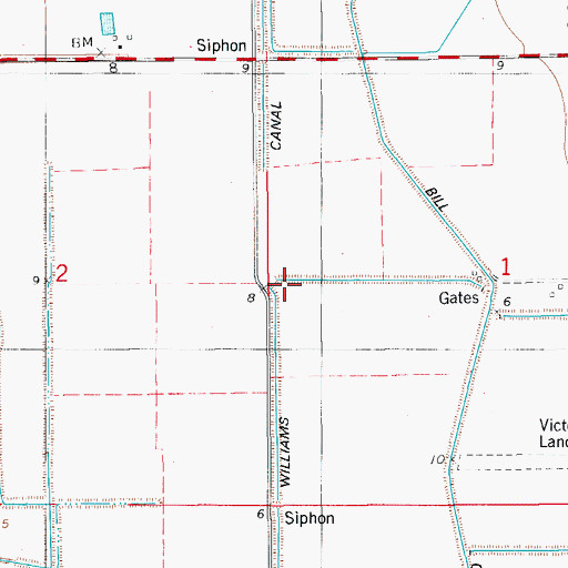 Topographic Map of Williams Canal, LA
