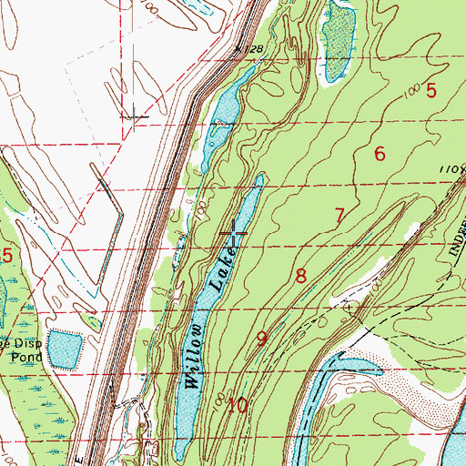 Topographic Map of Willow Lake, LA