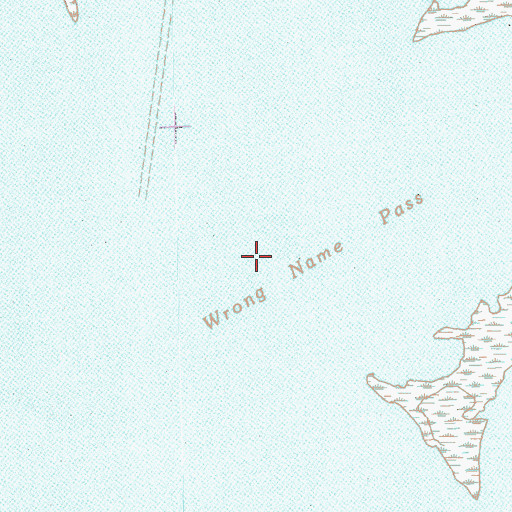 Topographic Map of Wrong Name Pass, LA