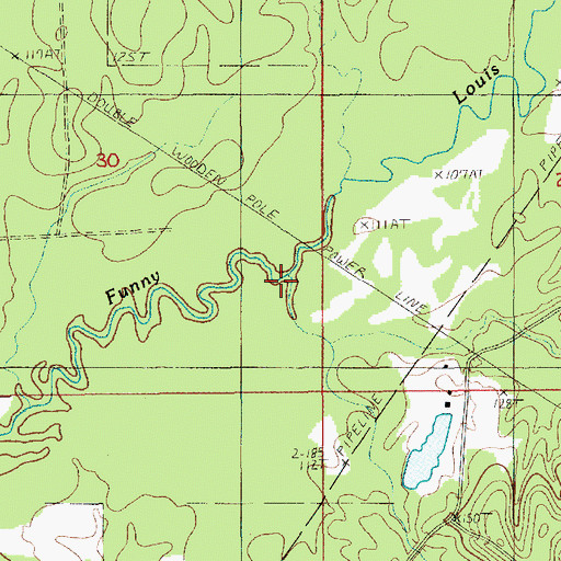 Topographic Map of Zimmer Creek, LA