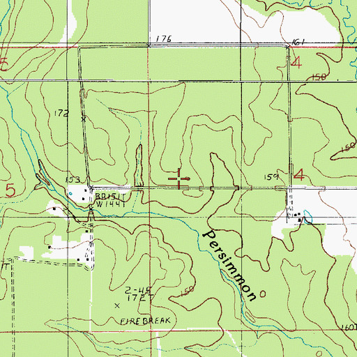 Topographic Map of Zion Church, LA