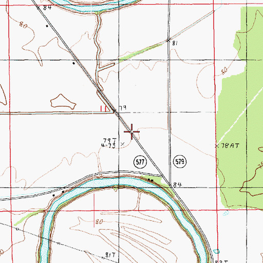 Topographic Map of Zion Pilgrim Number 1 Church, LA