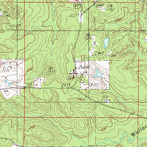 Topographic Map of Zion Rest Church, LA