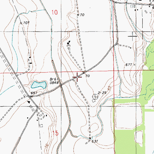 Topographic Map of Zion Travelers Church, LA