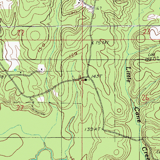Topographic Map of Zion Watch Church, LA