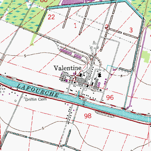 Topographic Map of Jay, LA