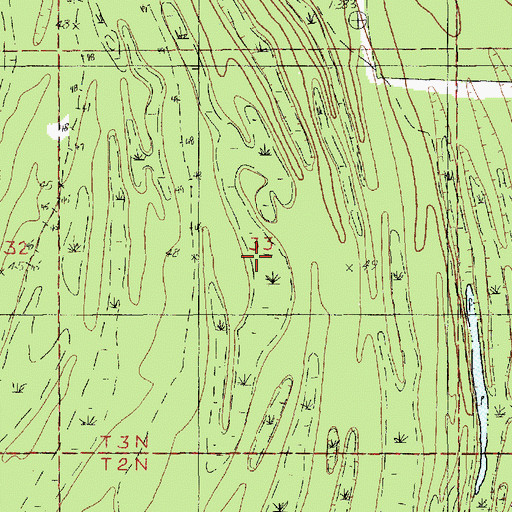 Topographic Map of Lac d' Aigrette, LA
