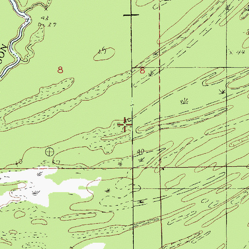 Topographic Map of Lac Barbue, LA