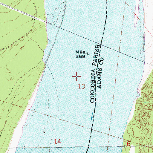 Topographic Map of Bowie Point Light, LA