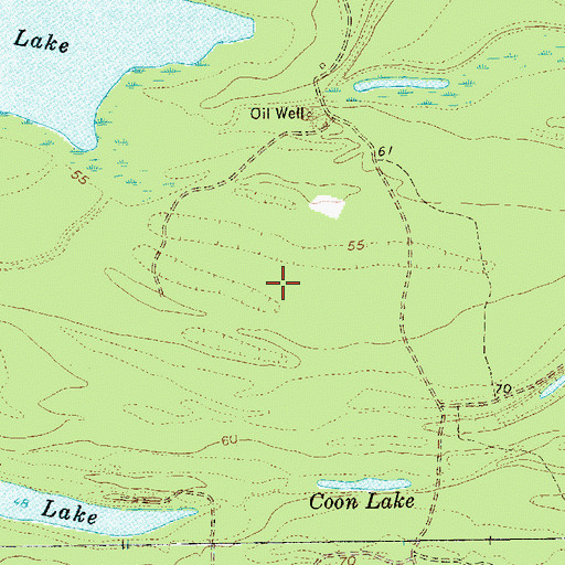Topographic Map of Bullitt Bayou, LA