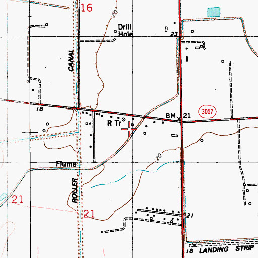 Topographic Map of Mermentau Prairie, LA