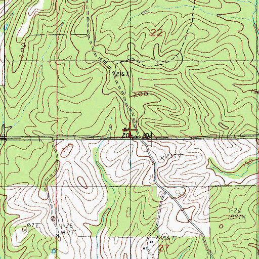 Topographic Map of Brister School (historical), LA