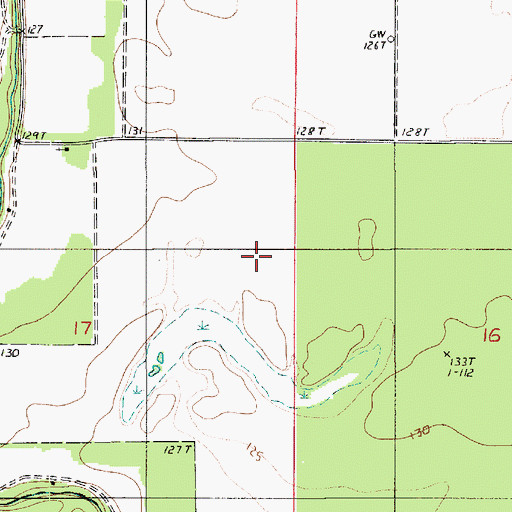 Topographic Map of Campti Lake (historical), LA
