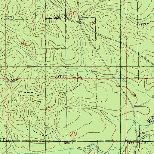 Topographic Map of New Church (historical), LA
