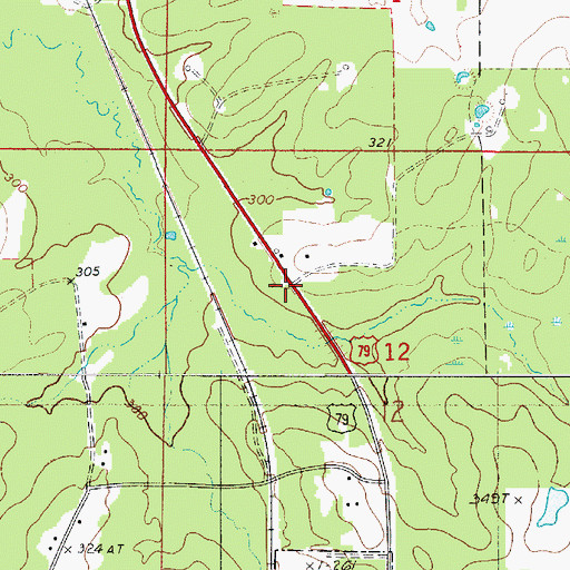Topographic Map of Soco, LA