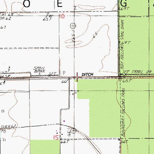 Topographic Map of Sawyer Ditch, LA