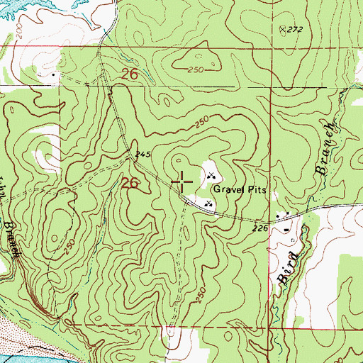 Topographic Map of Pleasant Grove Church (historical), LA
