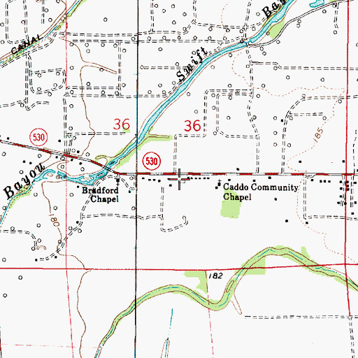 Topographic Map of Dan White School (historical), LA