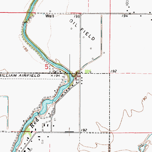 Topographic Map of Elmore School (historical), LA