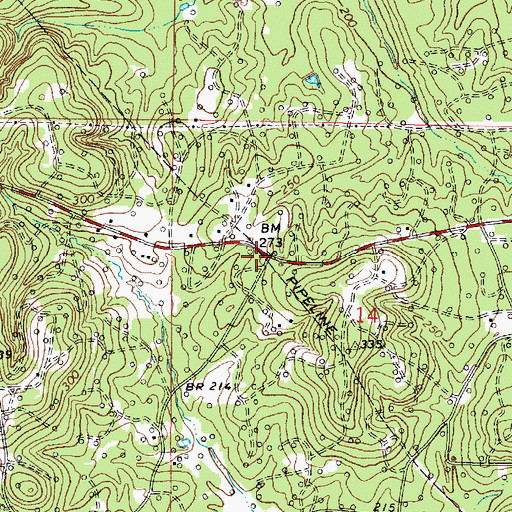 Topographic Map of Nazarene Church (historical), LA