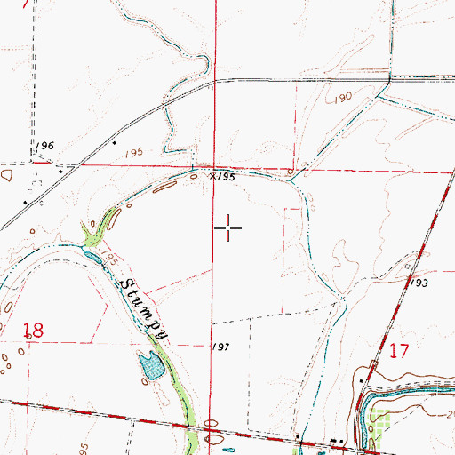 Topographic Map of Old Bed Simpson Lake, LA