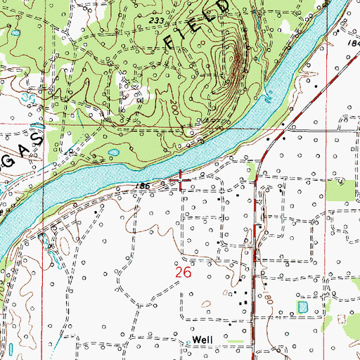 Topographic Map of Rosenwald School (historical), LA