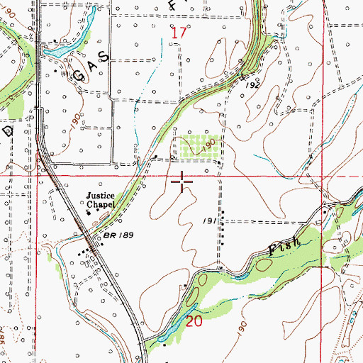 Topographic Map of Rosenwald School (historical), LA