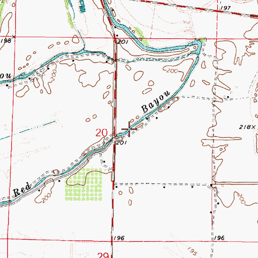 Topographic Map of Star Chapel School (historical), LA
