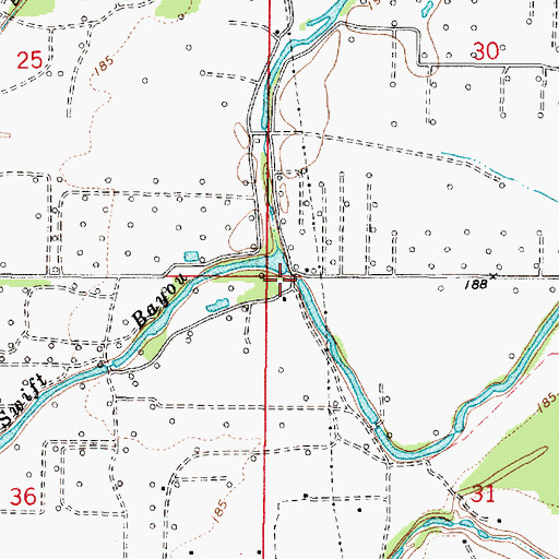 Topographic Map of Union Chapel (historical), LA