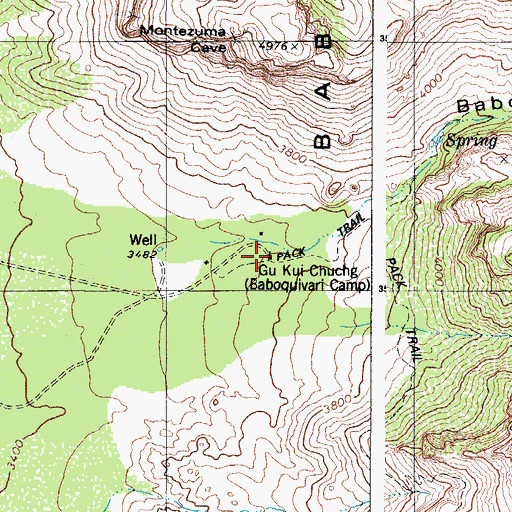 Topographic Map of Gu Kui Chuchg, AZ