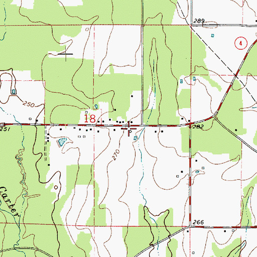 Topographic Map of Union Church (historical), LA