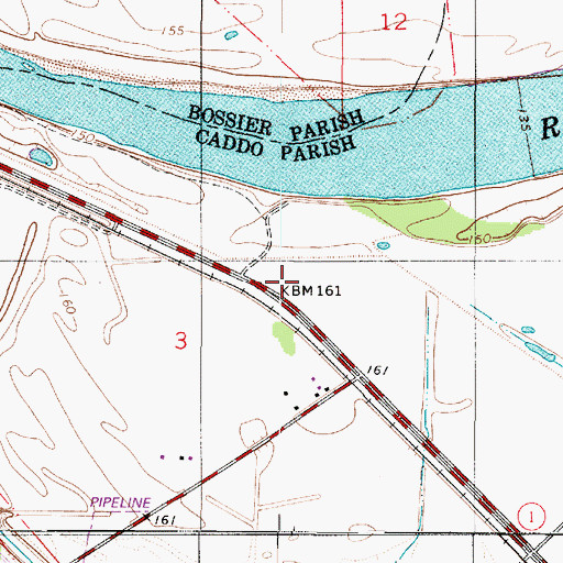 Topographic Map of Friendship School (historical), LA