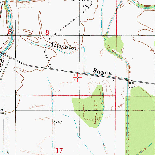 Topographic Map of Huron School (historical), LA