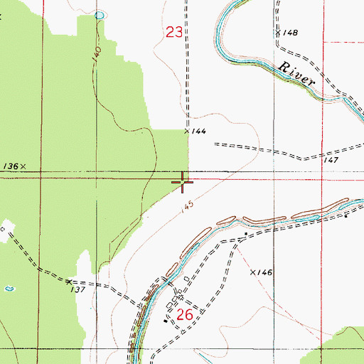 Topographic Map of Lachute School (historical), LA