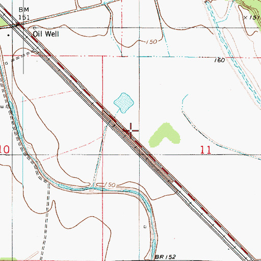 Topographic Map of Magnolia School (historical), LA