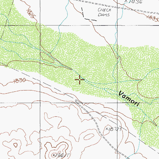 Topographic Map of Gu Oidak Valley, AZ