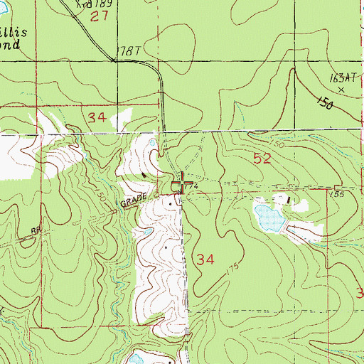 Topographic Map of McKnight Crossing, LA