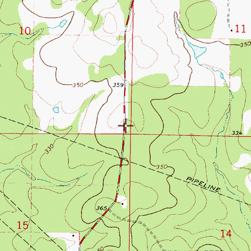 Topographic Map of Little Rock School (historical), LA