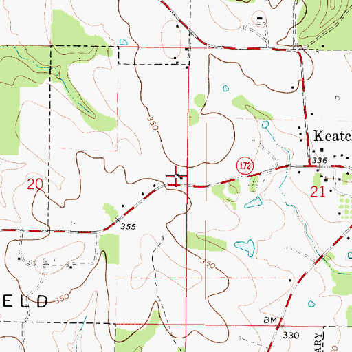 Topographic Map of Good Hope Church, LA