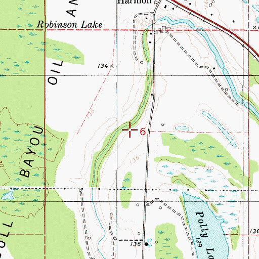 Topographic Map of Morning Star Church (historical), LA