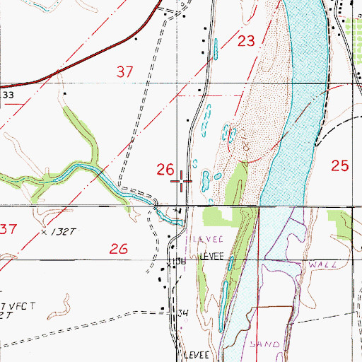 Topographic Map of Jerusalem Church (historical), LA