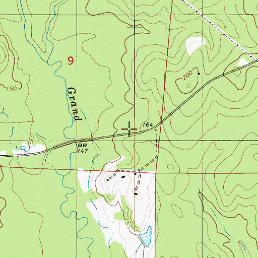 Topographic Map of Beacon Church (historical), LA