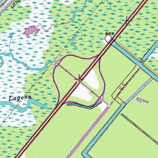 Topographic Map of Interchange 248, LA