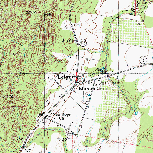 Topographic Map of Pentecostal Church, LA