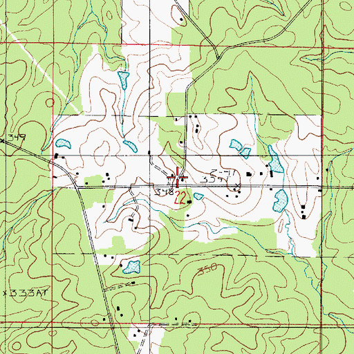 Topographic Map of Christ Church, LA