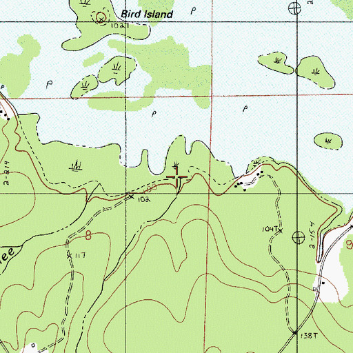 Topographic Map of Weaver Slough, LA