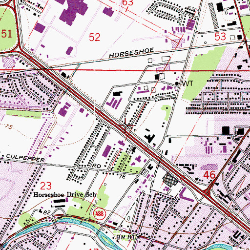 Topographic Map of Annadale Baptist Church, LA