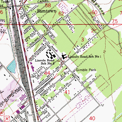 Topographic Map of Mars Hill Baptist Church, LA