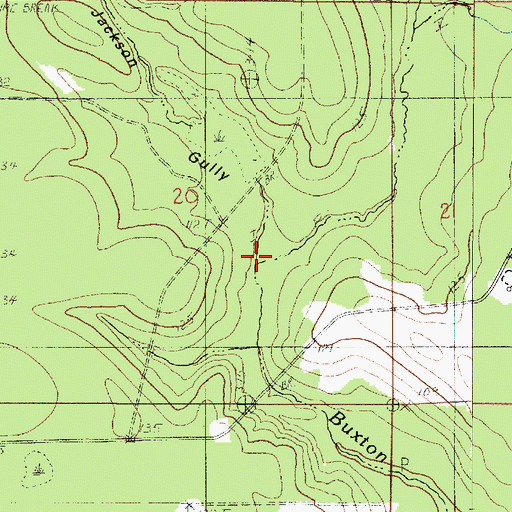 Topographic Map of Jackson Gully, LA